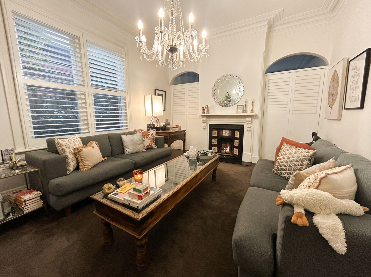 Andrea Rothschild's warm and inviting therapy consultation room